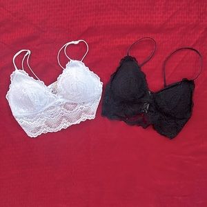 Black and White Bralette Set